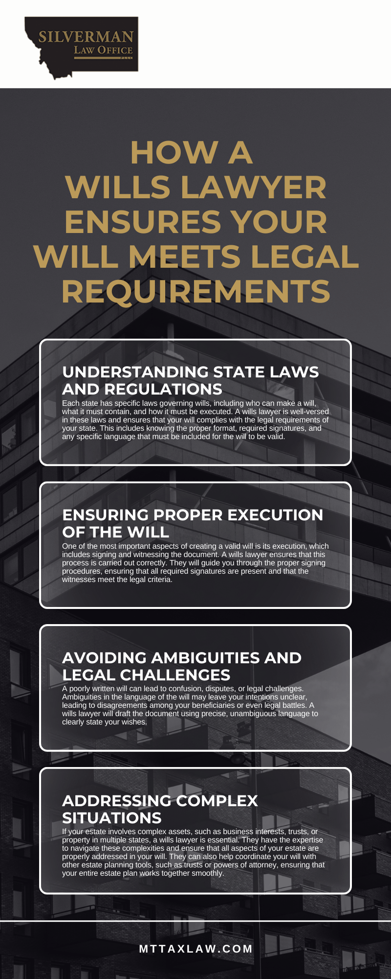 How a Wills Lawyer Ensures your will meets Legal Requirements Infographic