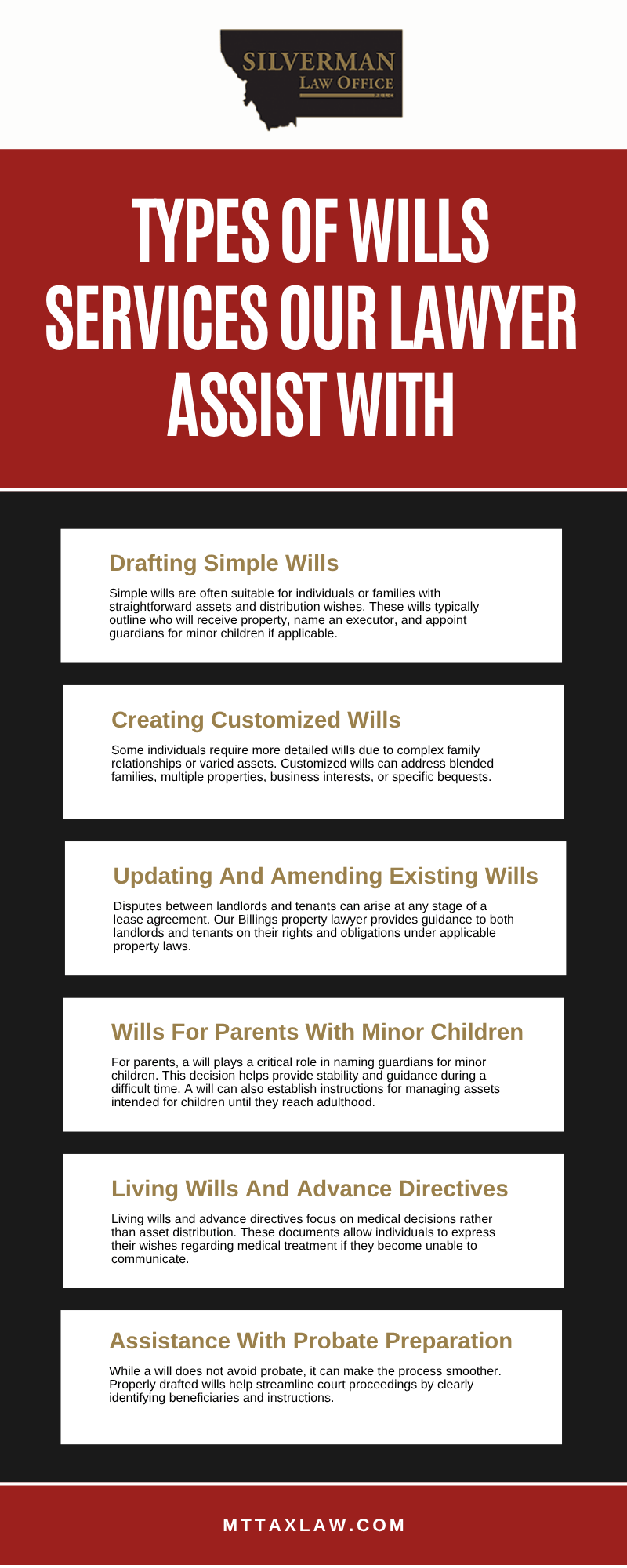 Types Of Wills Services Our Lawyer Assist With Infographic